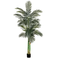 8ft. Artificial Golden Cane Palm Tree