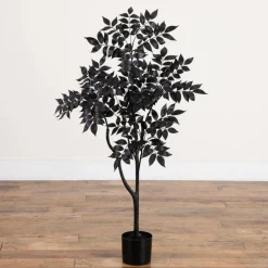 4ft. Artificial Halloween Black Sumac Tree