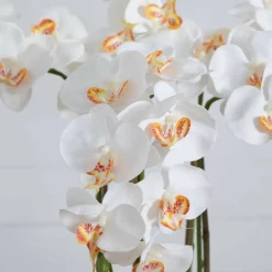 3ft. Artificial Large Orchid Arrangement in Handmade Mexican Talavera Ceramic Planter