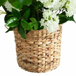 2.5ft. Artificial Mixed Flower Arrangement in Hyacinth Weave Basket