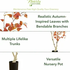 6ft. Autumn Birch Artificial Fall Tree