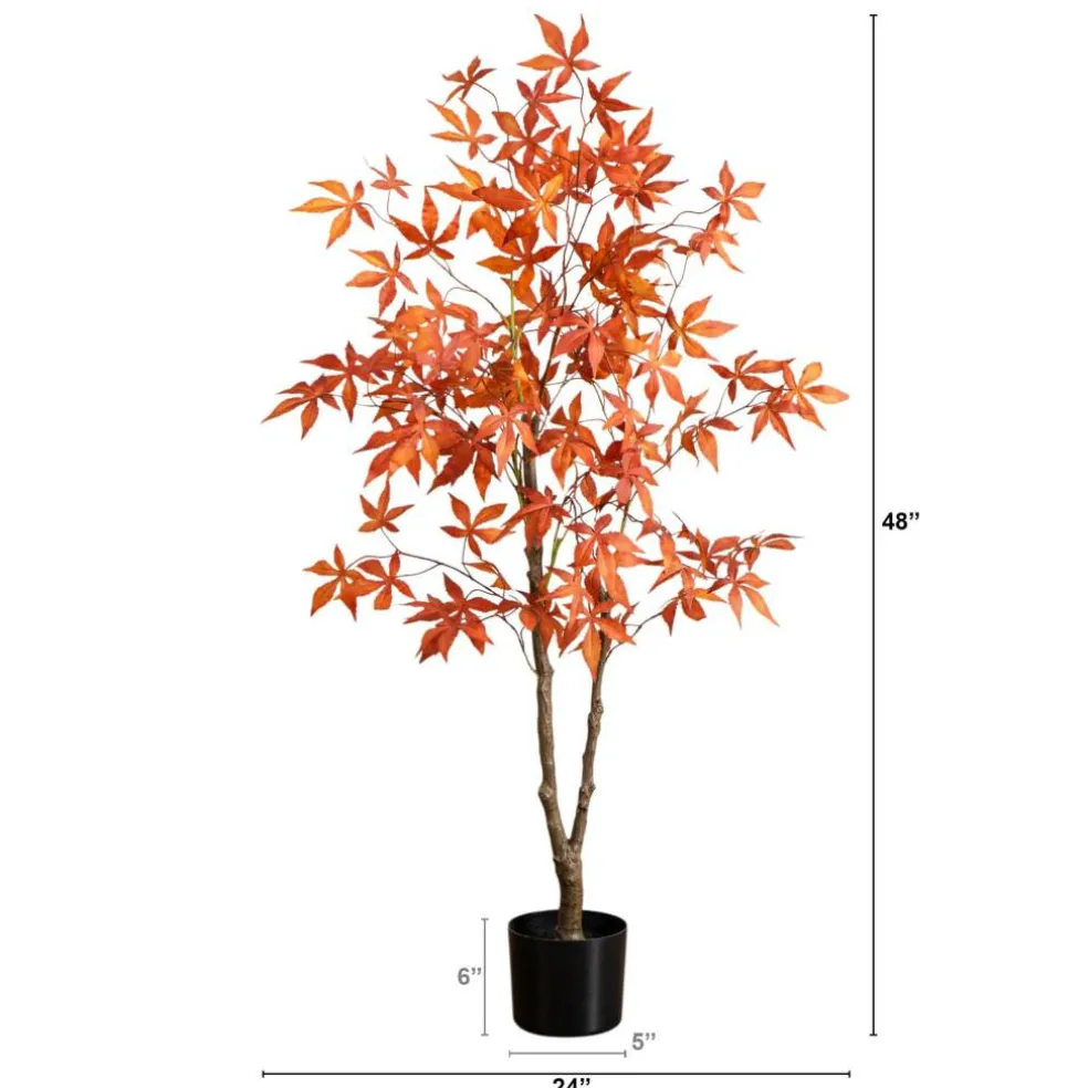 4ft. Autumn Japanese Maple Artificial Fall Tree