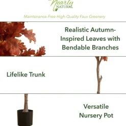 6ft. Autumn Oak Artificial Fall Tree