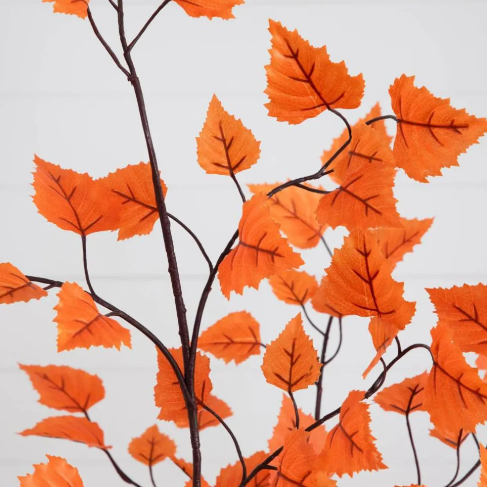 6ft. Autumn Paper Birch Artificial Fall Tree