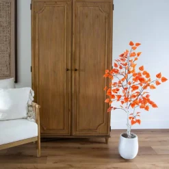 4ft. Autumn Paper Birch Artificial Fall Tree