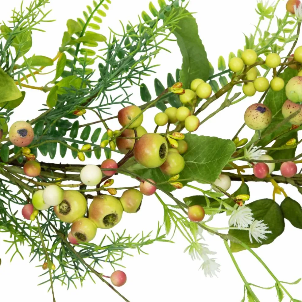 5ft. Berry & Crabapple Fern Foliage Spring Garland