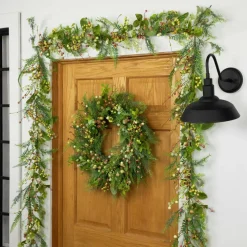 5ft. Berry & Crabapple Fern Foliage Spring Garland