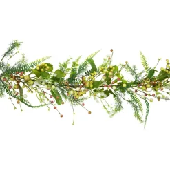 5ft. Berry & Crabapple Fern Foliage Spring Garland