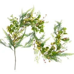 5ft. Berry & Crabapple Fern Foliage Spring Garland