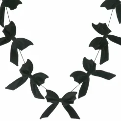 6ft. Black Bow Garland by Ashland®