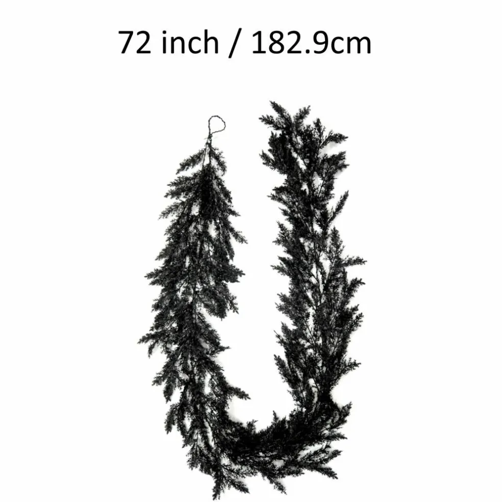 6ft. Black Cypress Garland by Ashland®