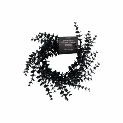 5ft. Black Eucalyptus Leaf Coiled Garland by Ashland®