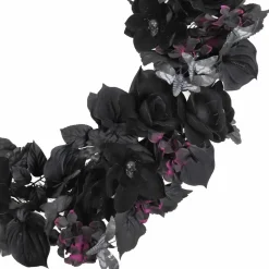 6ft. Black Rose, Skull Flower & Moth Garland by Ashland®