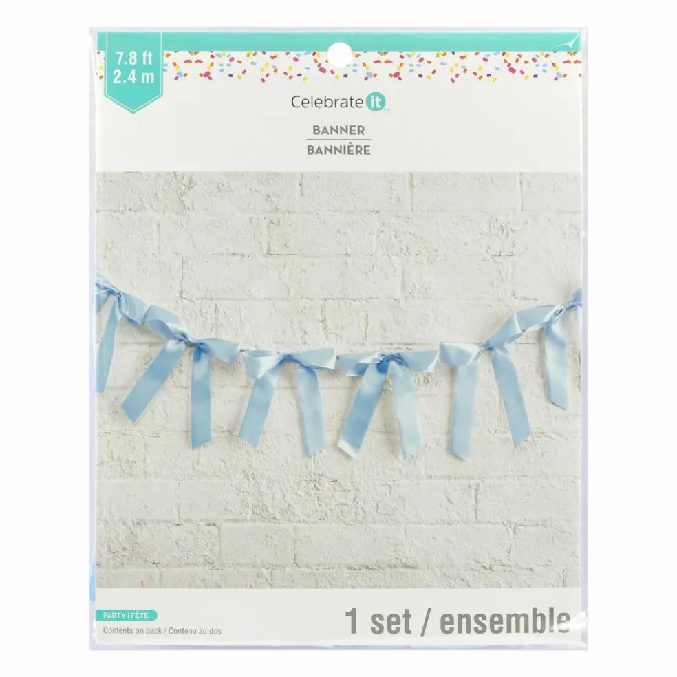 7.75ft. Blue Bow Banner by Celebrate It™