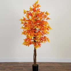 6ft. Deluxe Potted Artificial Autumn Maple Tree