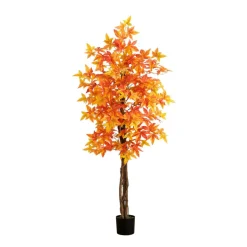 6ft. Deluxe Potted Artificial Autumn Maple Tree