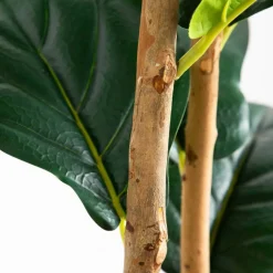 6ft. Fiddle Leaf Tree in Decorative White Planter