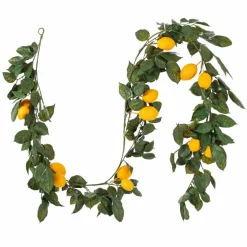 6ft. Green & Yellow Salal Leaf Lemon Garland