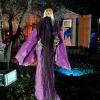 7.2 ft Halloween Standing Witch with Lighted Eyes and Automatic Arm Movement