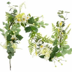 5ft. Hydrangea & Eucalyptus Artificial Floral Spring Garland
