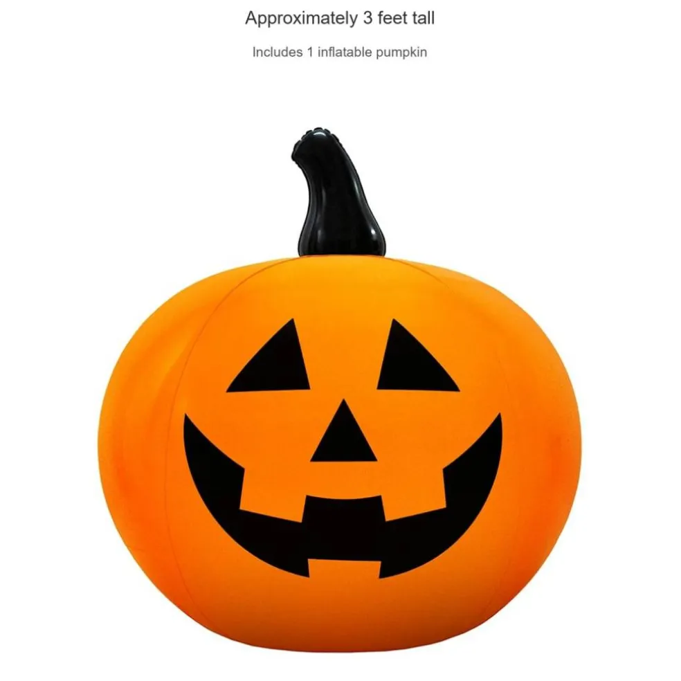 3 ft. Jack-O'-Lantern Pumpkin Halloween Inflatable – Indoor & Outdoor Decor