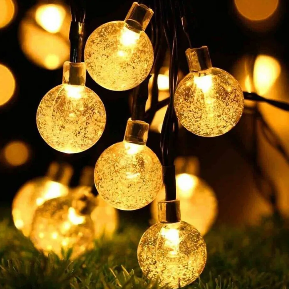 23Ft 50 LED Outdoor Solar Powered String Lights for Patio Yard Porch Party Decor