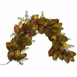 6ft. Magnolia Leaf & Berries Garland