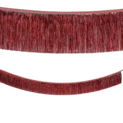 9 Ft Metallic Tinsel Fringe Garland, Ready-to-Hang Party Decor