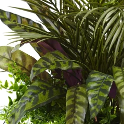 2ft. Mixed Areca Palm, Fern & Peacock in Planter