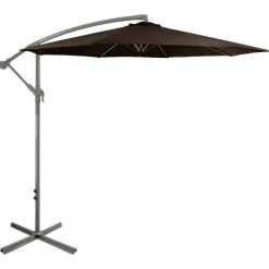10ft. Offset Outdoor Patio Umbrella with Hand Crank
