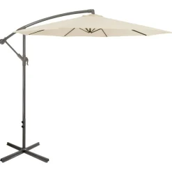 10ft. Offset Outdoor Patio Umbrella with Hand Crank