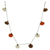 6ft. Orange, Cream & Brown Fabric Pumpkin Garland by Ashland®