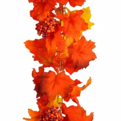 6ft. Orange Maple Leaf & Berry Chain Garland by Ashland®