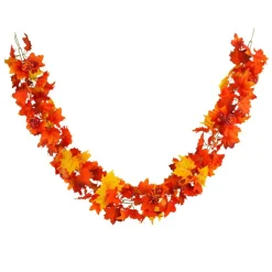 6ft. Orange Maple Leaf & Berry Chain Garland by Ashland®
