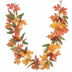 6ft. Orange Maple Leaf Garland by Ashland®