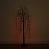 5ft. Orange & Purple LED Pre-Lit Halloween Black Willow Artificial Fall Tree