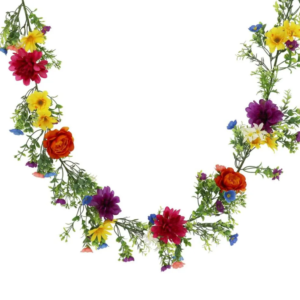 6ft. Orange, Purple, & Yellow Wildflower Garland by Ashland®