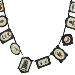 6ft. Ornate Fabric Frame Moth & Critter Garland by Ashland®