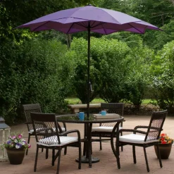 8.85ft. Outdoor Patio Lotus Umbrella