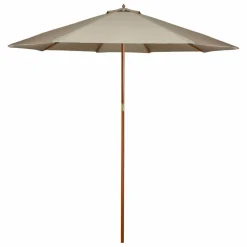 9ft. Outdoor Patio Market Umbrella with Wooden Pole