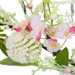 5ft. Pink Hydrangea & Berry Floral Spring Garland