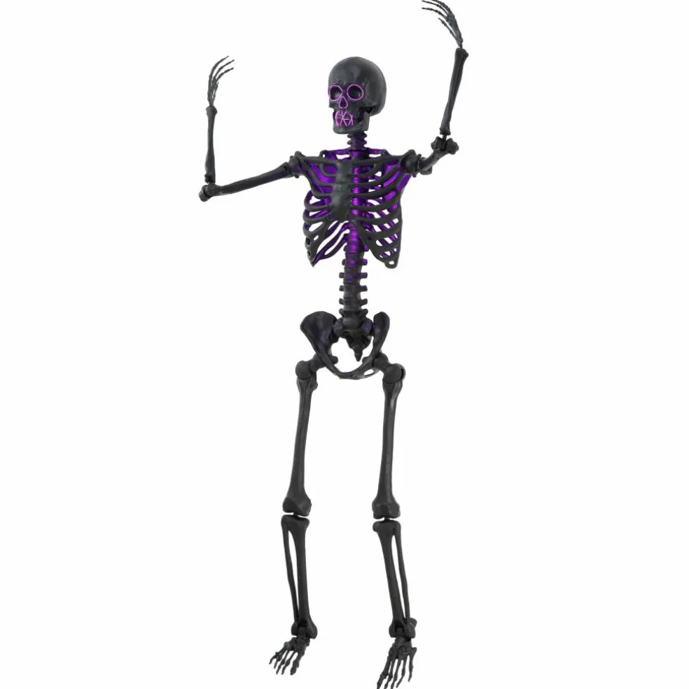 5ft. Pink Lit Black Skeleton by Ashland®