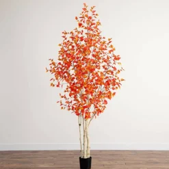 9ft. Potted Artificial Autumn Birch Tree