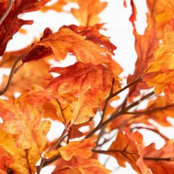 7ft. Potted Artificial Autumn Oak Tree