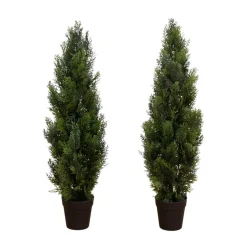 3ft. Potted UV Resistant Cedar Pine Trees, 2ct.