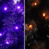 4ft. Pre-Lit Artificial Halloween Black Moon & Skull Tree with 250 Orange & Purple LED Lights