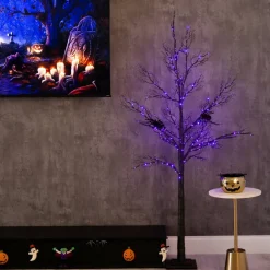 6ft. Pre-Lit Artificial Minimalist Twig Tree
