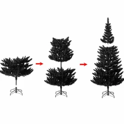 7.5ft. Pre-Lit Spooky Flocked Halloween Tree, Color Changing LED Lights by Ashland®