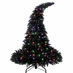 4ft. Pre-Lit Witch Hat Tree, Multicolor LED Lights by Ashland®