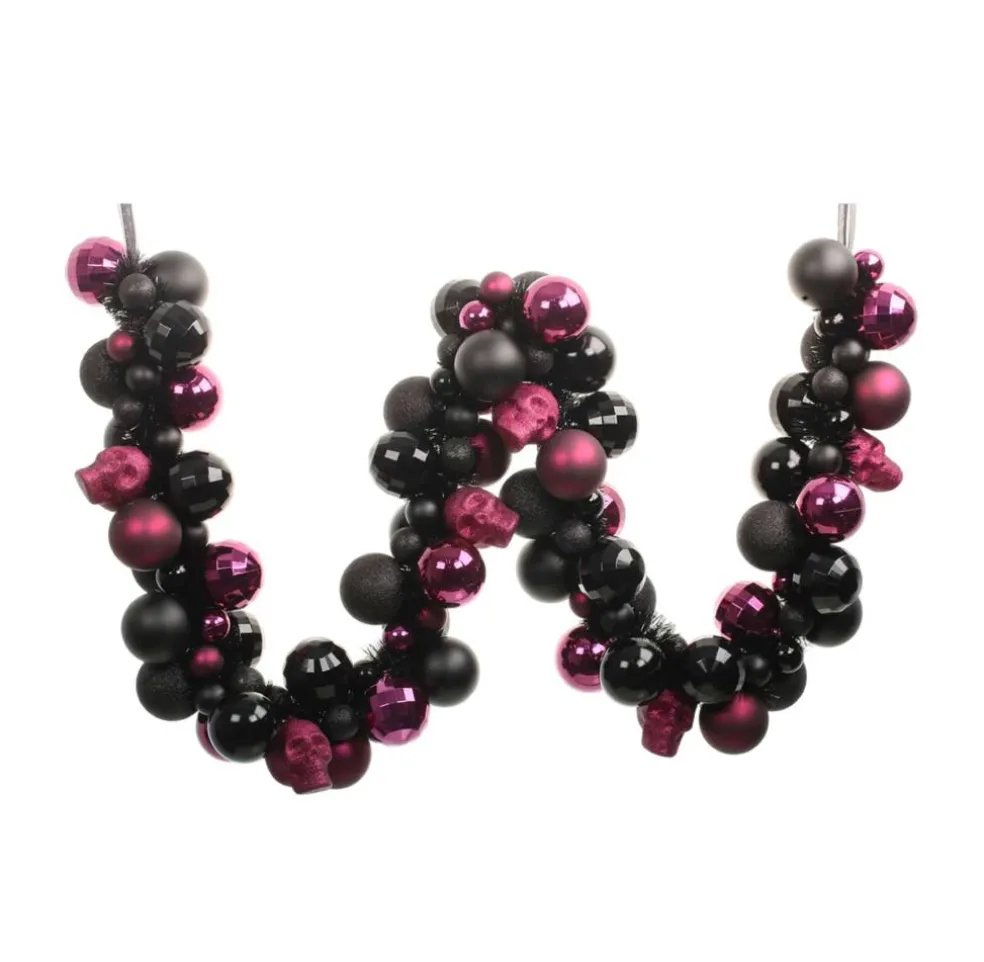 6ft. Purple & Black Ornament Garland by Ashland®